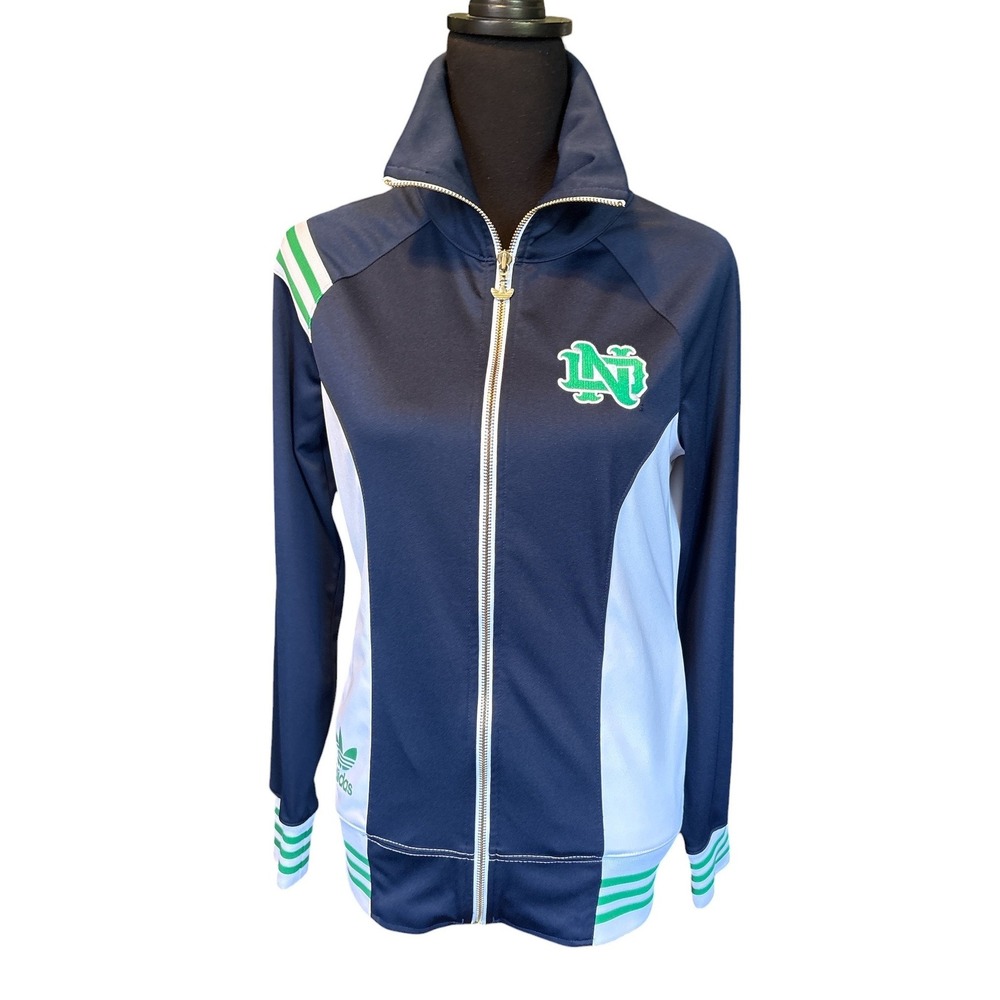 Adidas Notre Dame Fighting Irish Full Zip Track Jacket, Small, Athletic, NCAA